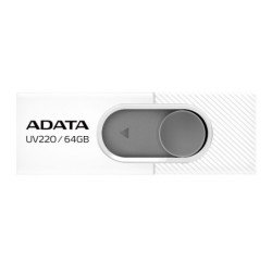 Memoria Adata 64GB USB 2.0 UV220 blanco-gris